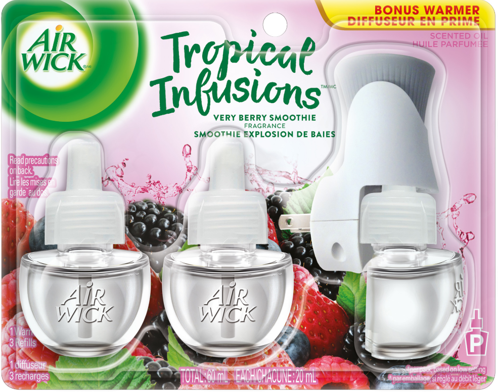 AIR WICK Scented Oil  Very Berry Smoothie  Kit Canada Discontinued